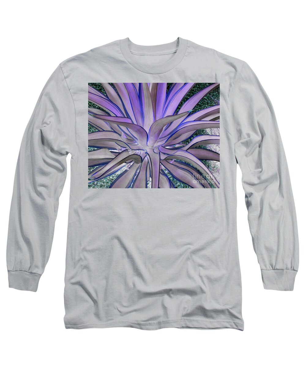 Purple Aloe Long Sleeve T-Shirt featuring the photograph Purple Aloe by Rebecca Margraf