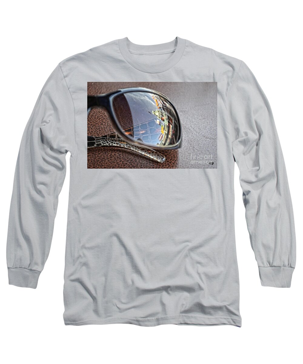 Glasses Long Sleeve T-Shirt featuring the photograph Sunglass Strip by Traci Cottingham