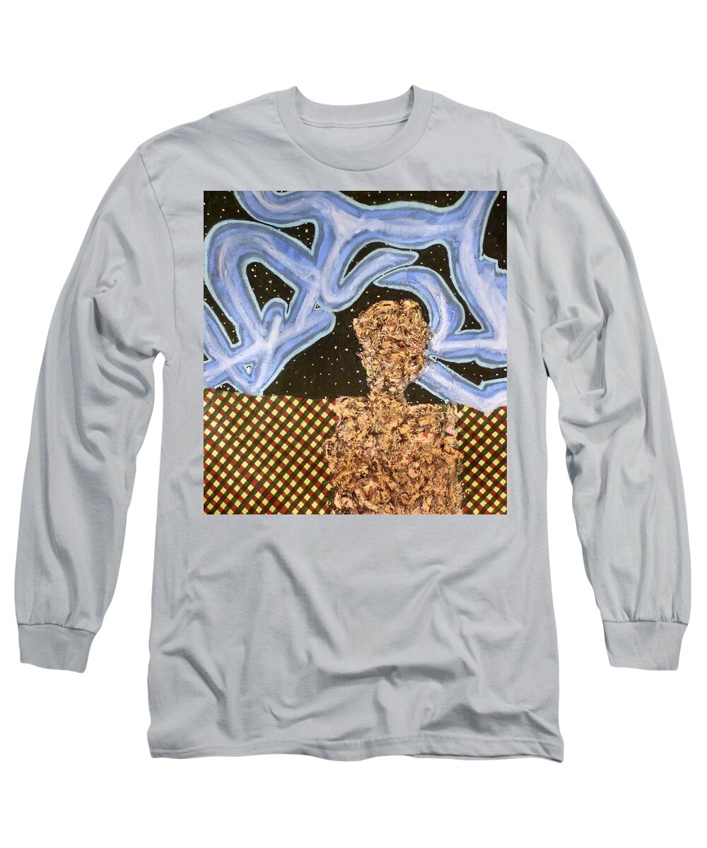 � Long Sleeve T-Shirt featuring the painting Train 3 by JC Armbruster