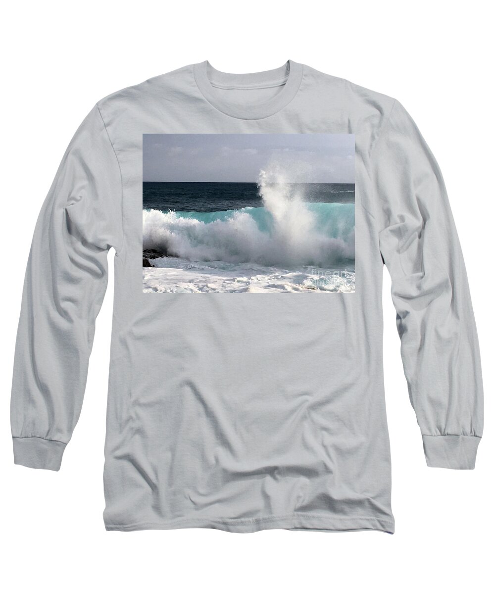 Seascape Photography Long Sleeve T-Shirt featuring the photograph Beauty #1 by Karen Nicholson