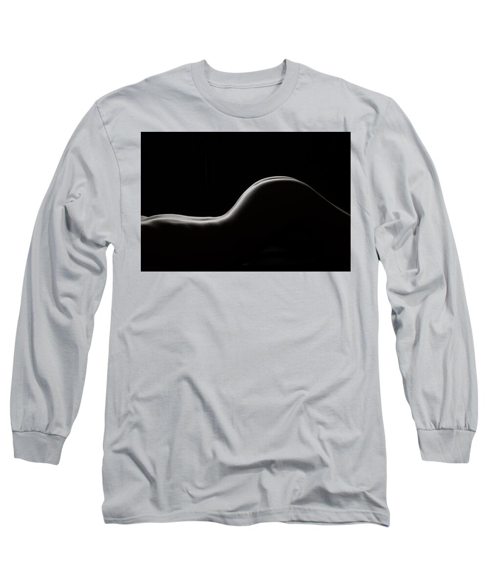 Nude Long Sleeve T-Shirt featuring the photograph Bodyscape 254 by Michael Fryd