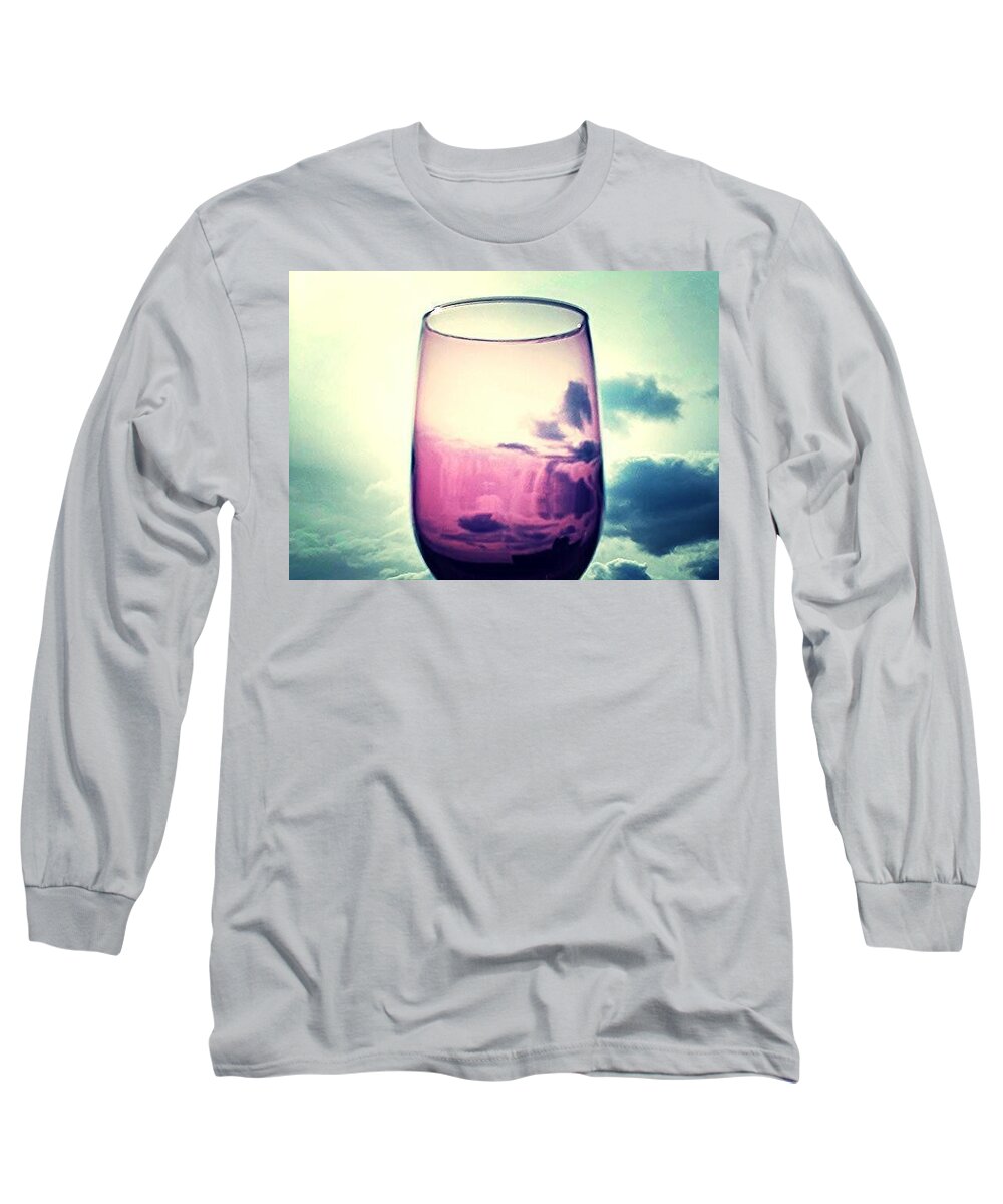 Glass Long Sleeve T-Shirt featuring the photograph Glass #1 by Jackie Russo