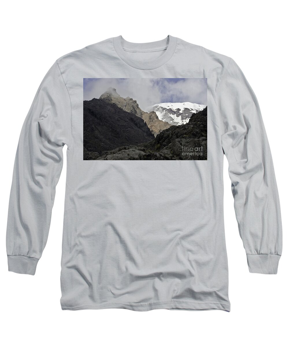 Rocks Long Sleeve T-Shirt featuring the photograph Somewhere in New Zealand #1 by Yurix Sardinelly
