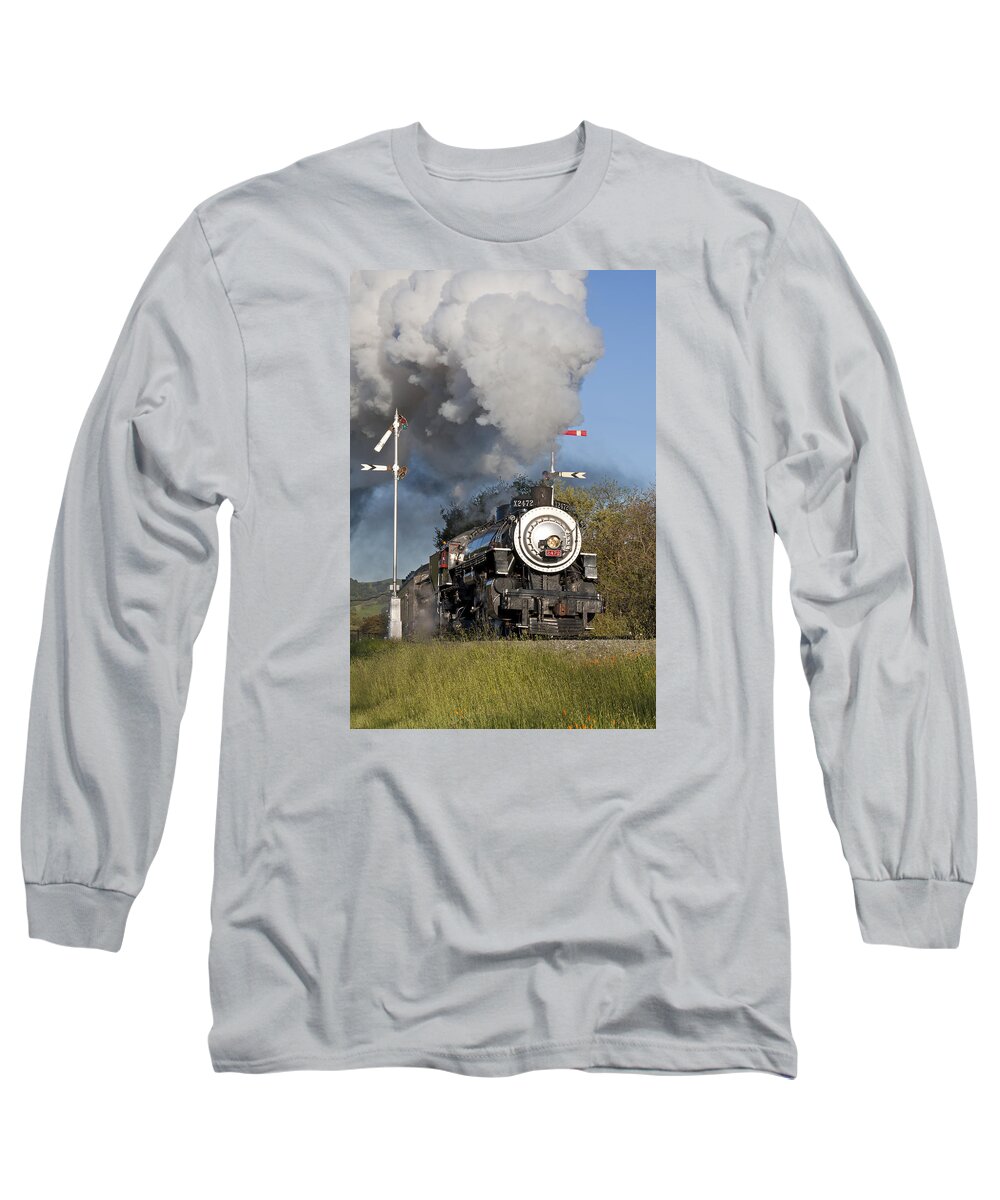 Railroad Long Sleeve T-Shirt featuring the photograph Southern Pacific 2472 #3 by Rick Pisio