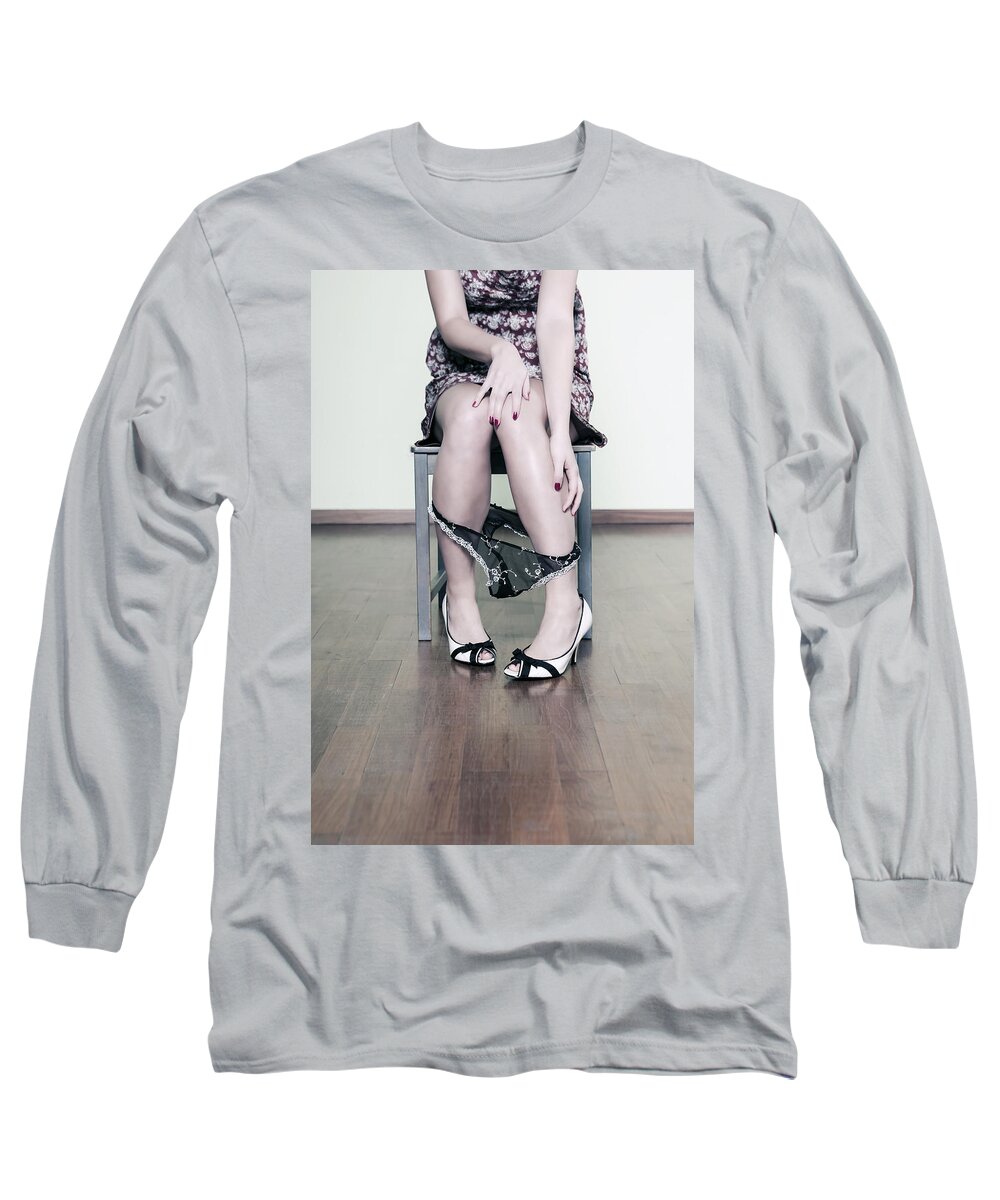 Female Long Sleeve T-Shirt featuring the photograph Underpants #1 by Joana Kruse