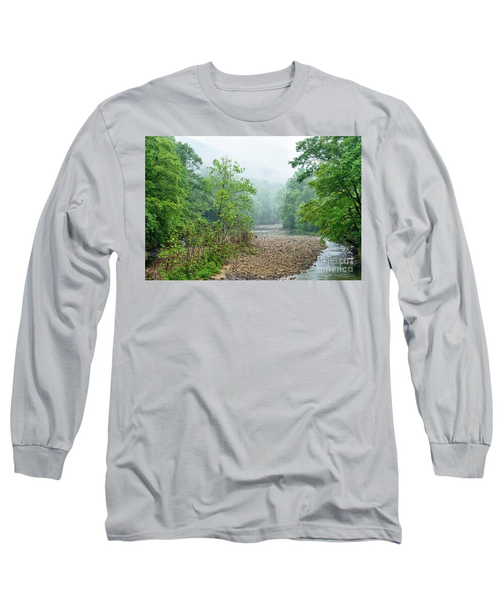 Williams River Long Sleeve T-Shirt featuring the photograph Williams River Summer Mist #12 by Thomas R Fletcher