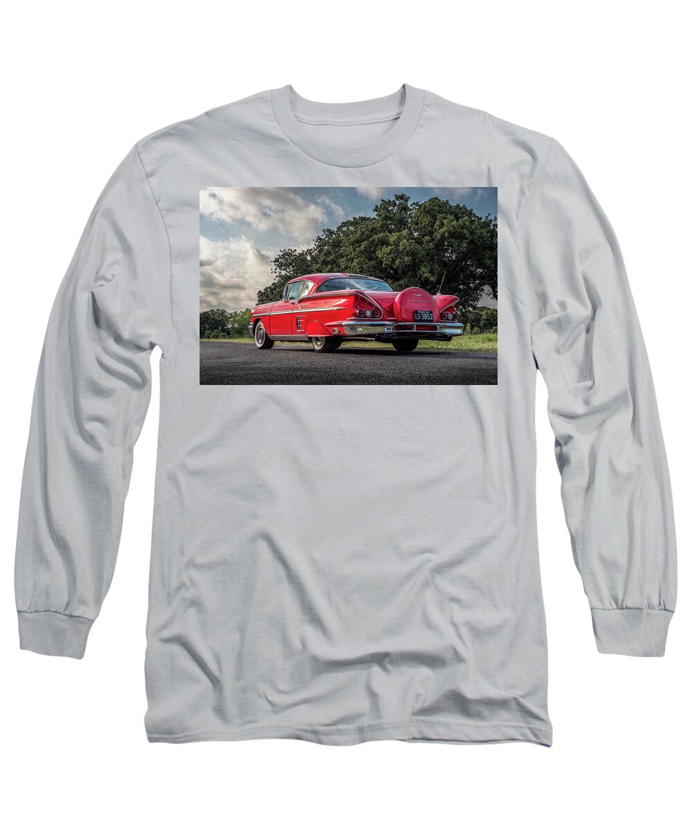 Vintage Long Sleeve T-Shirt featuring the digital art 58 Impala by Douglas Pittman