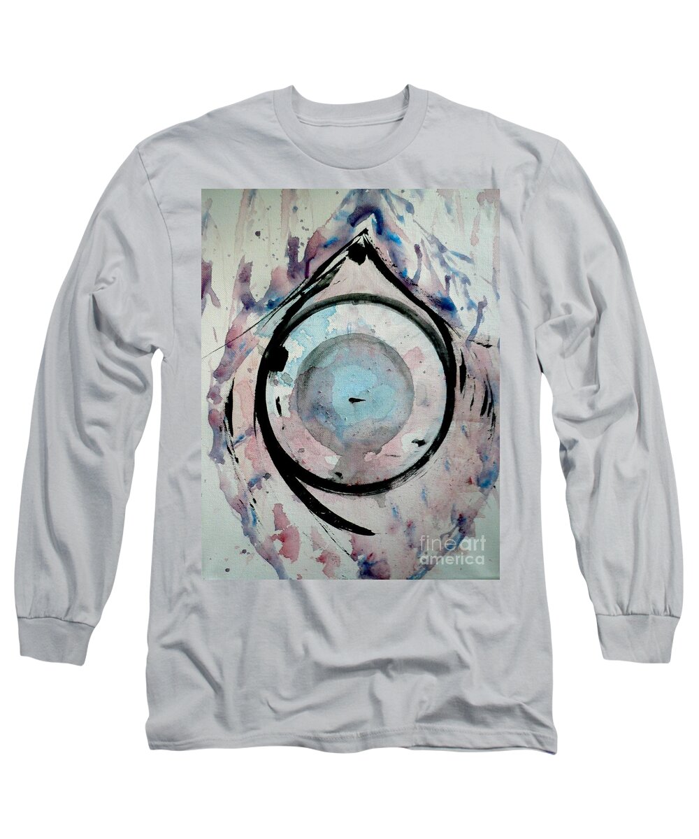 Abstract Long Sleeve T-Shirt featuring the painting Abstract 16 by 'REA' Gallery