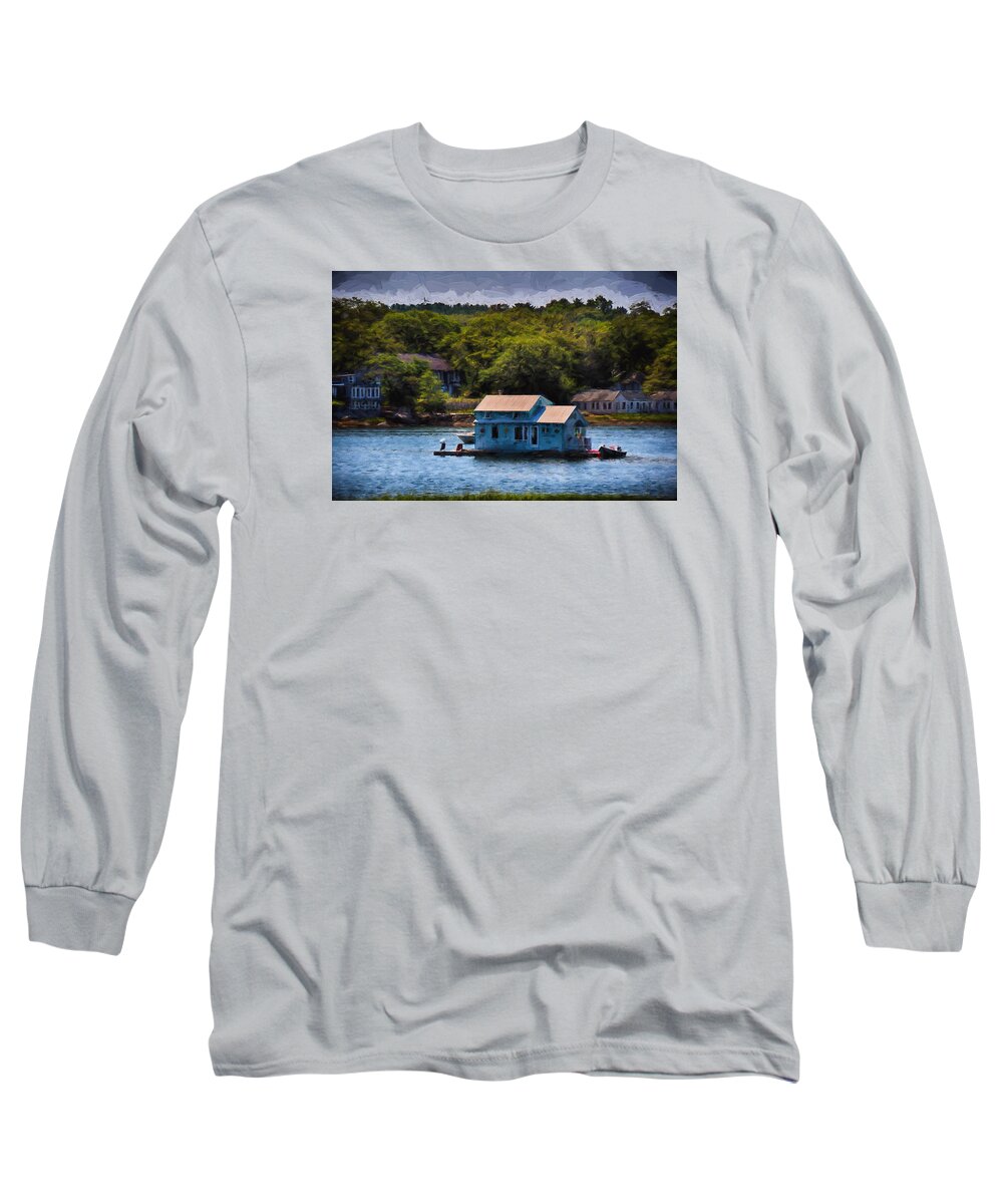 Sand Long Sleeve T-Shirt featuring the photograph Afloat by Tricia Marchlik