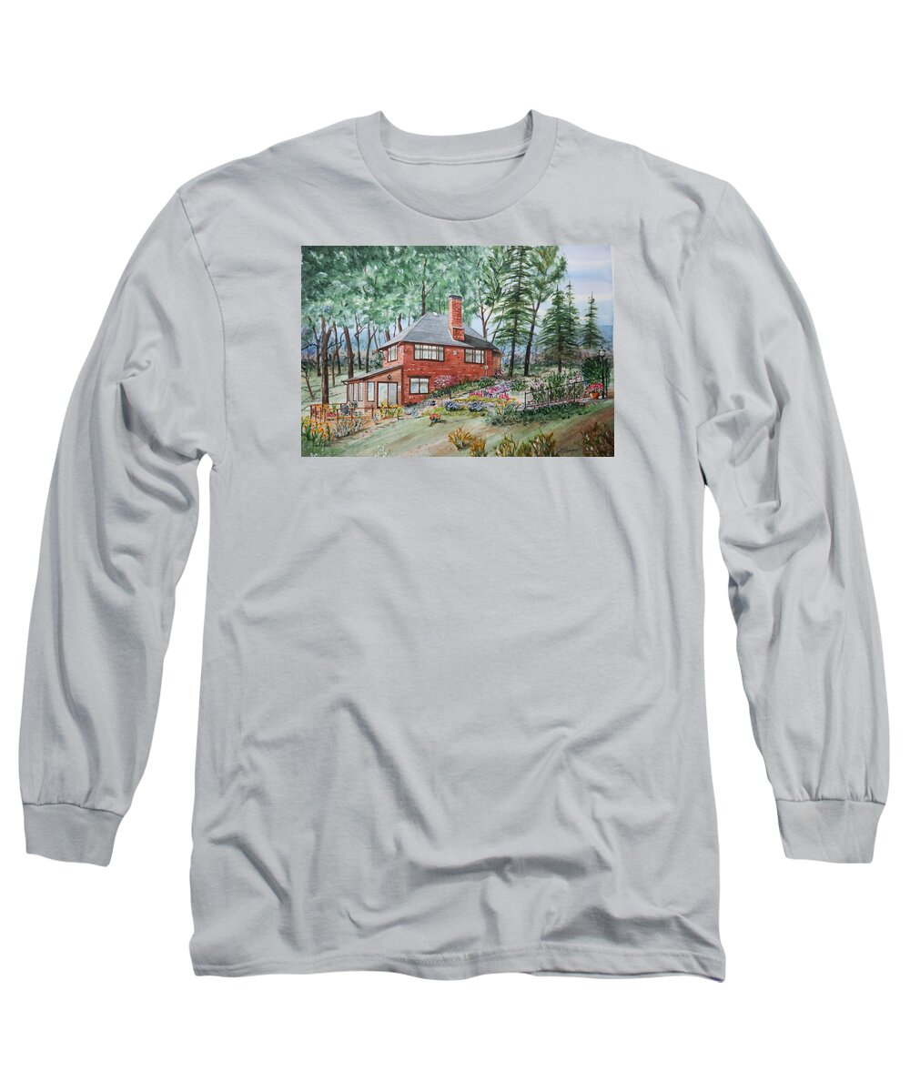 House Long Sleeve T-Shirt featuring the painting Agawam Home by Joseph Burger