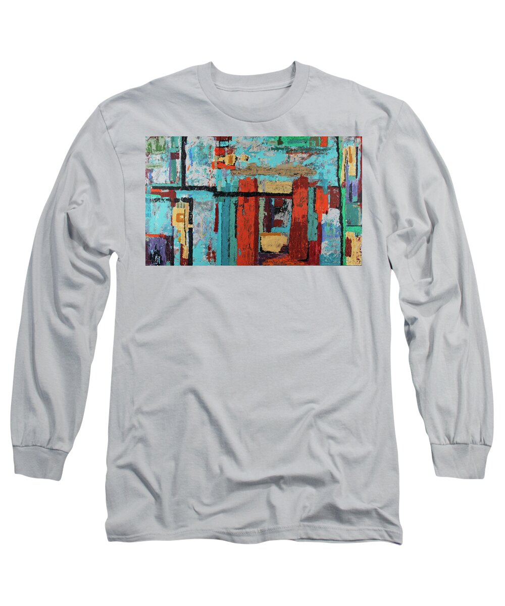 Original Long Sleeve T-Shirt featuring the painting Another Time by Jim Benest