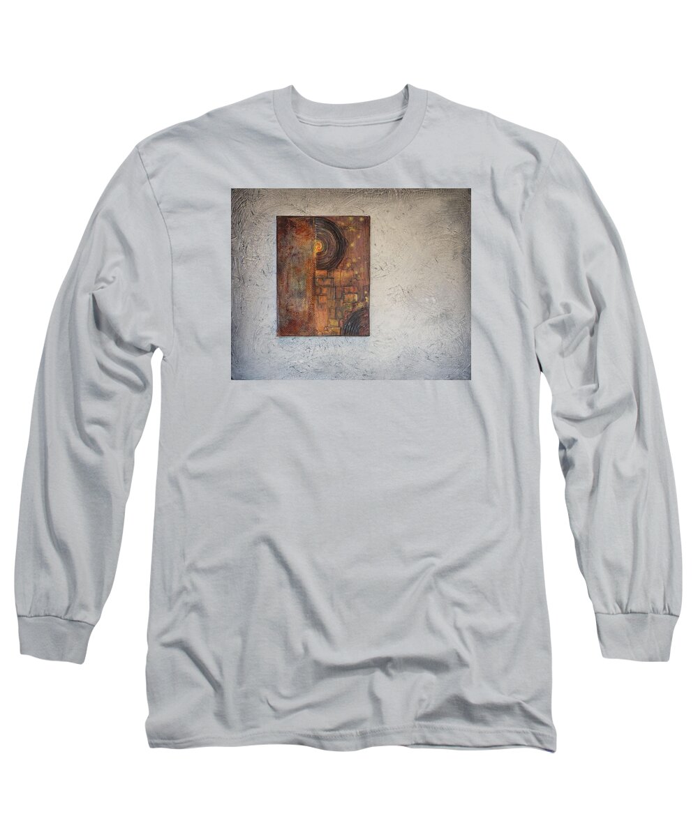 Acrylic Long Sleeve T-Shirt featuring the painting Beautiful Corrosion Too by Theresa Marie Johnson