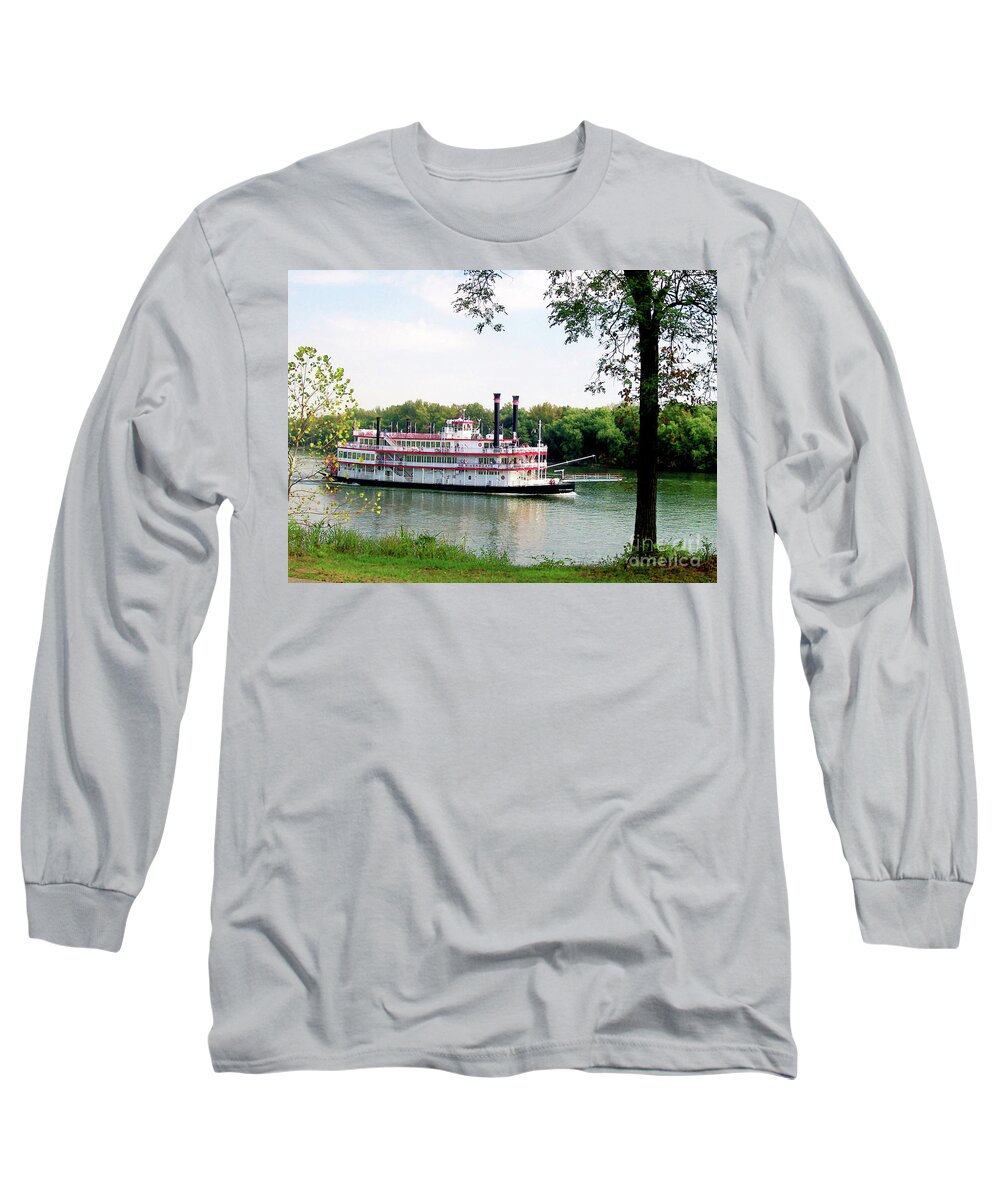 Boats Long Sleeve T-Shirt featuring the photograph Belle of Cincinnati by Melissa Mim Rieman