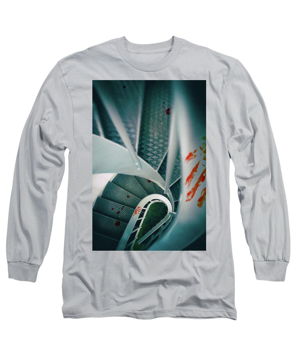 Hand Long Sleeve T-Shirt featuring the photograph Bloody Stairway by Carlos Caetano