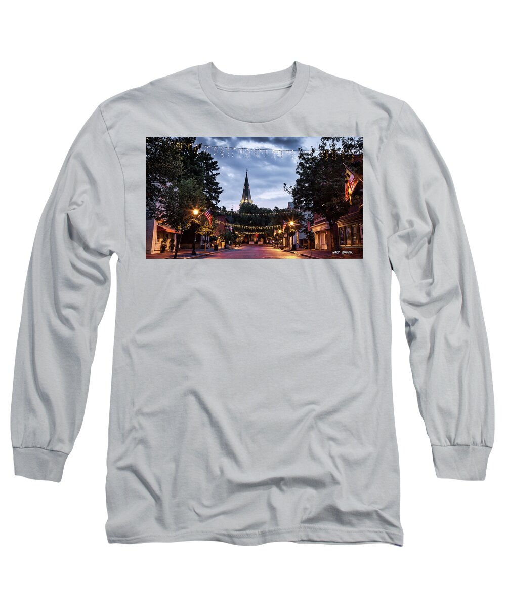 Church Circle Long Sleeve T-Shirt featuring the photograph Church Circle by Walt Baker