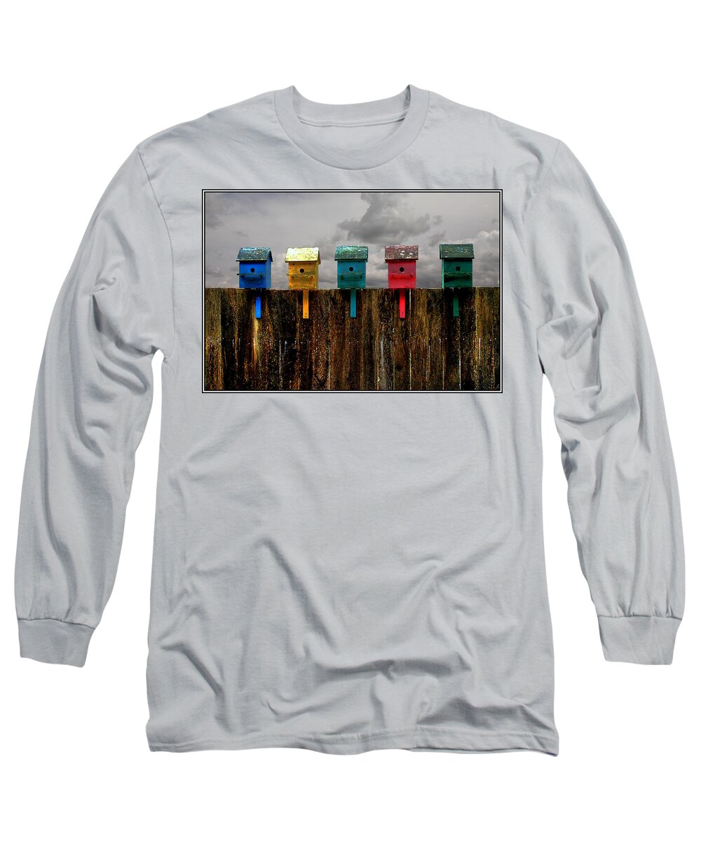 Birdhouse Long Sleeve T-Shirt featuring the photograph Clouds in the Flightpath by Wayne King