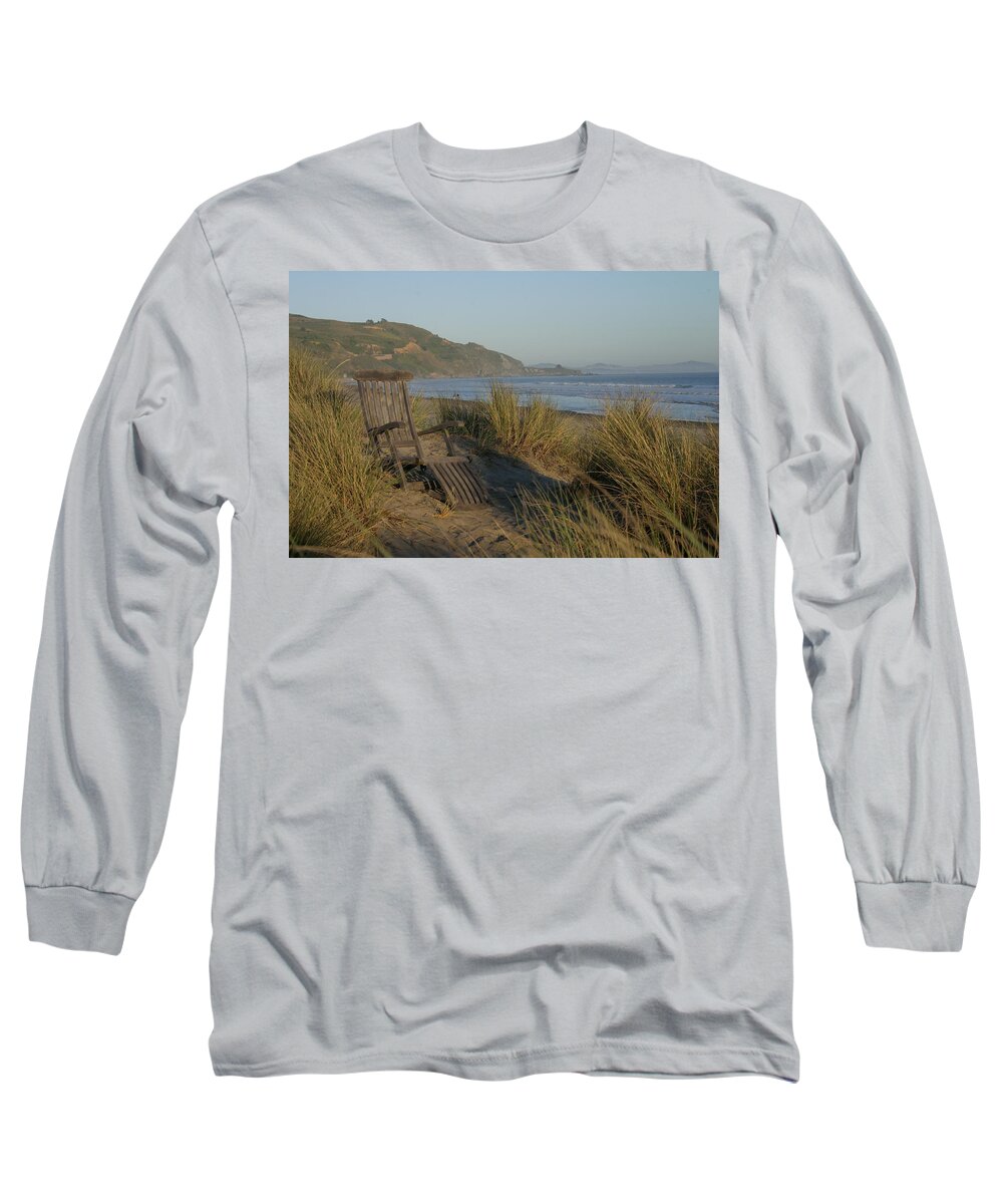 Adirondack Long Sleeve T-Shirt featuring the photograph Coastal Tranquility by Jeff Floyd CA