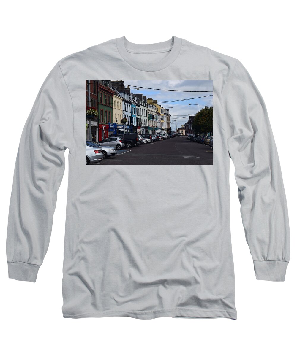Ireland Long Sleeve T-Shirt featuring the photograph Cobh Street by Curtis Krusie