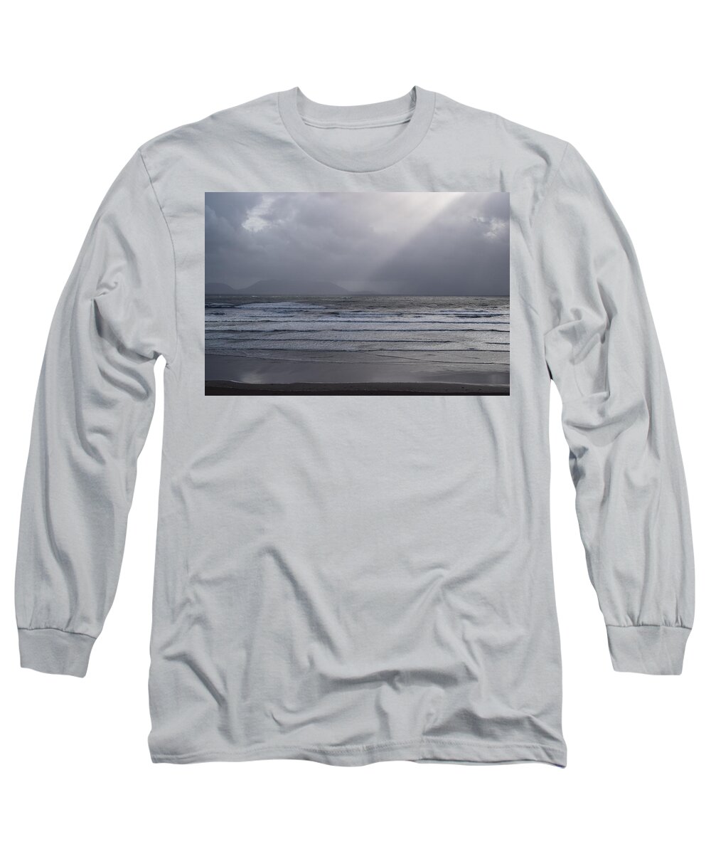 Ireland Long Sleeve T-Shirt featuring the photograph County Kerry Beach by Curtis Krusie