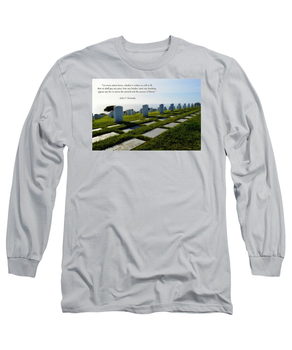 Defending Liberty Long Sleeve T-Shirt featuring the photograph Defending Liberty by Glenn McCarthy Art and Photography