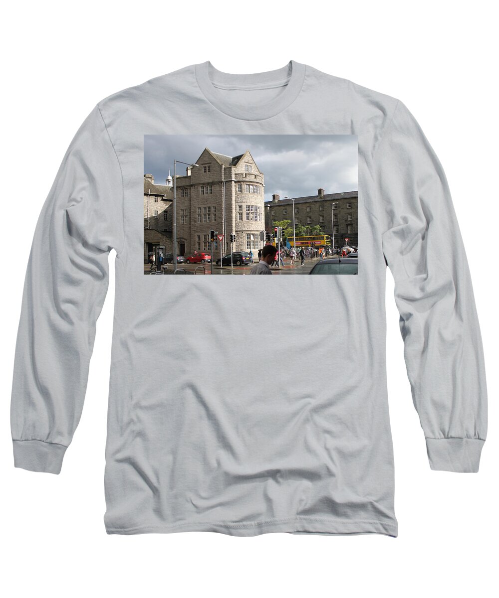Dublin Long Sleeve T-Shirt featuring the photograph Dublin near Pearse Street by John Moyer