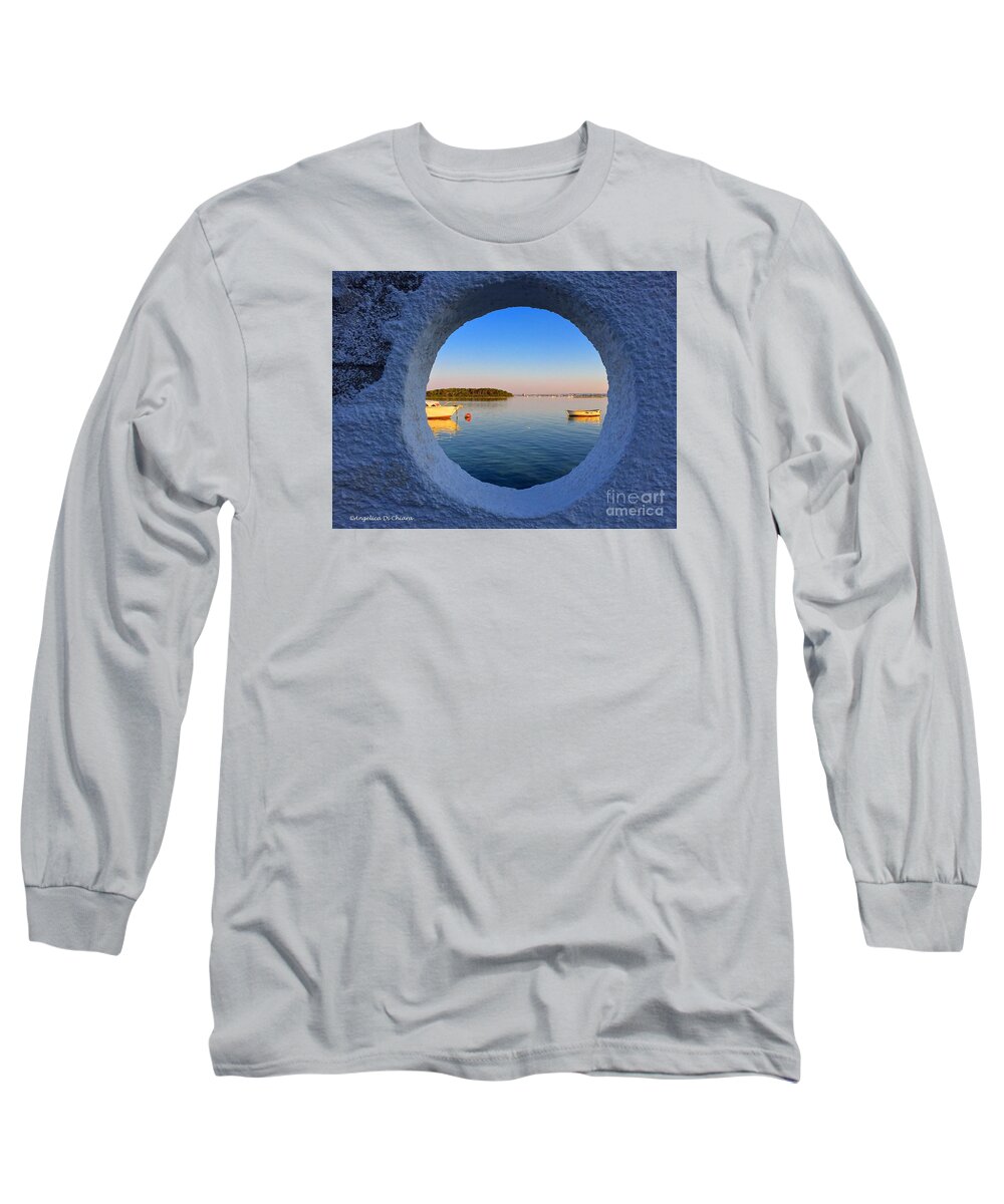Cityscape Long Sleeve T-Shirt featuring the photograph Fishermen Village- Italy by Italian Art