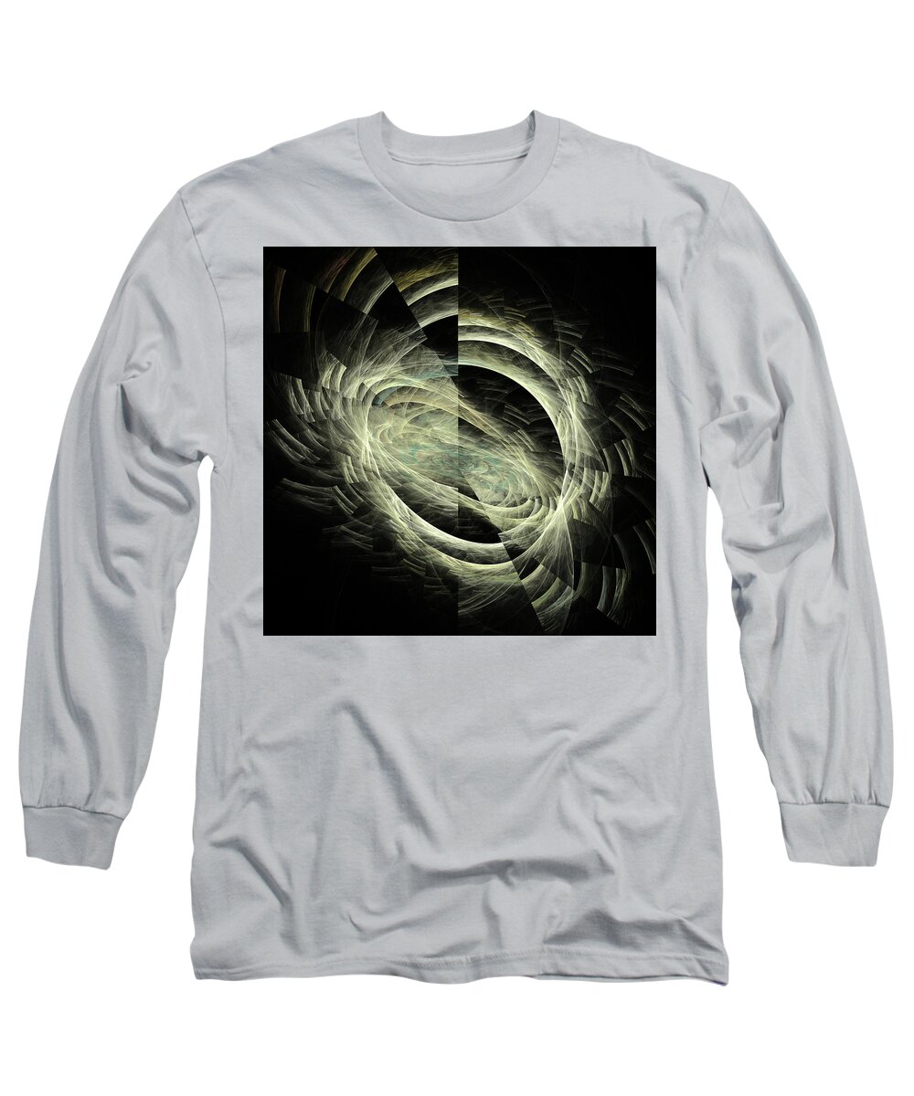 Background Long Sleeve T-Shirt featuring the digital art Fragmented Minds by Tim Abeln