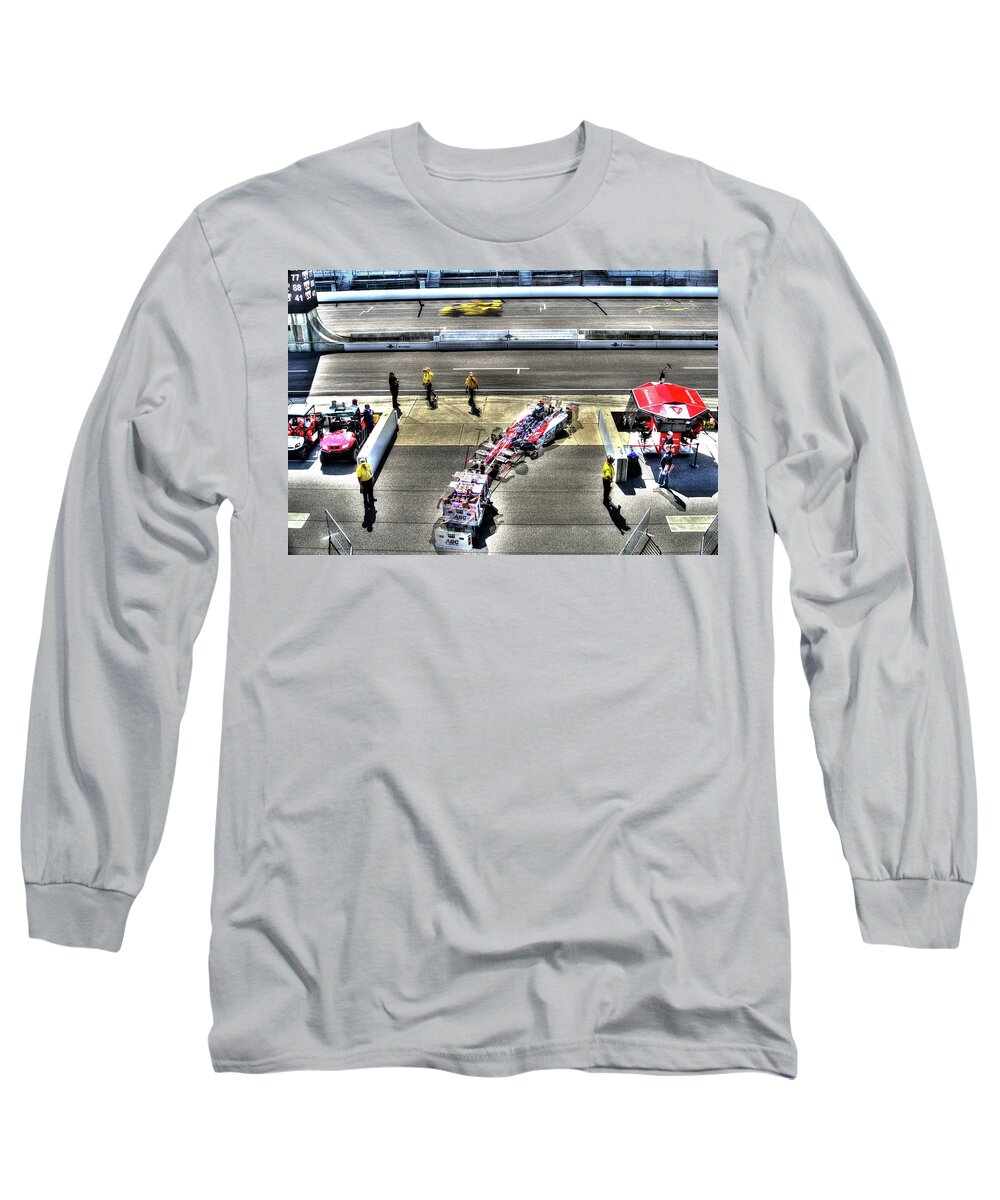 Gasoline Alley Long Sleeve T-Shirt featuring the photograph Garage Bound by Josh Williams