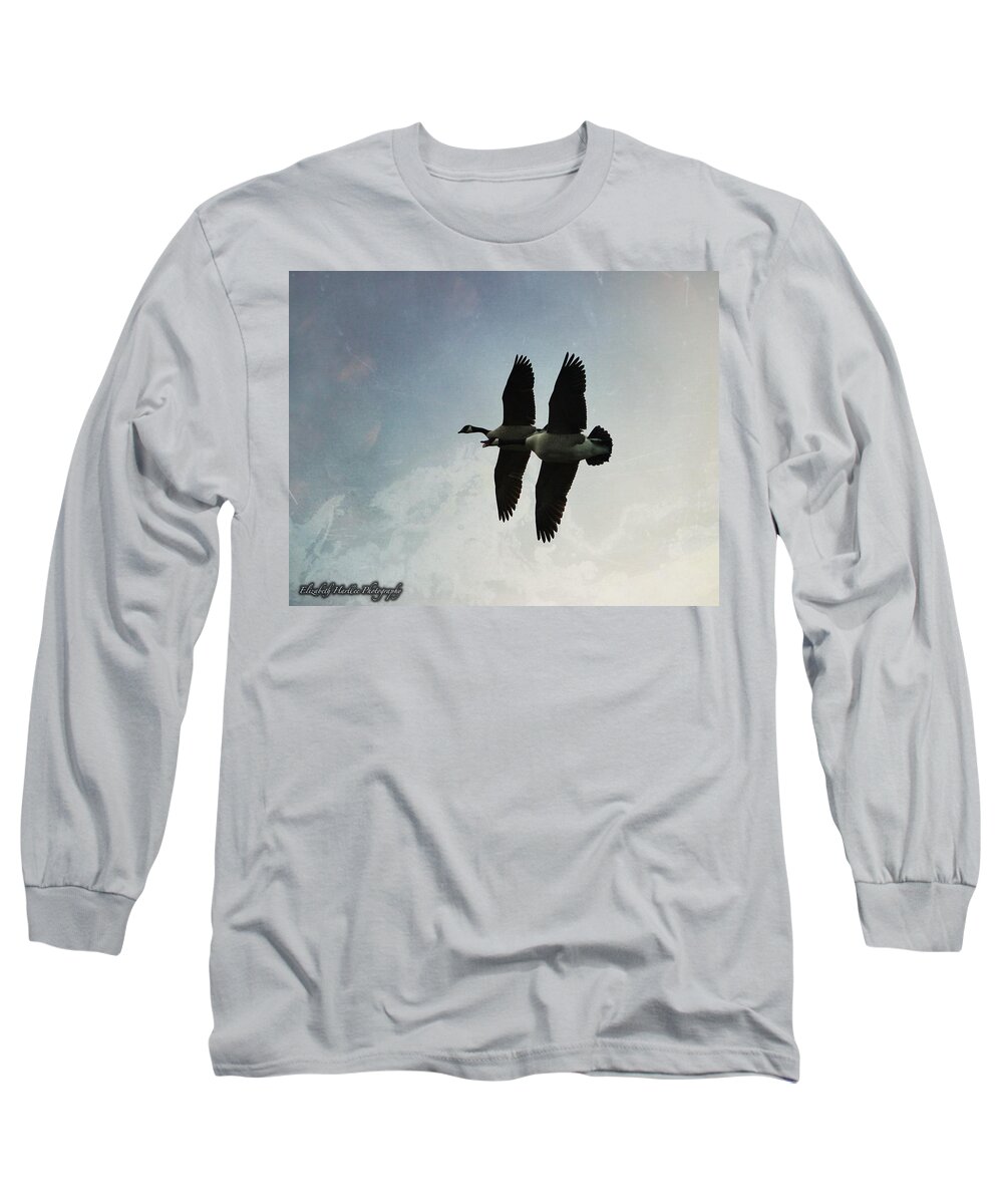  Long Sleeve T-Shirt featuring the photograph Geese by Elizabeth Harllee