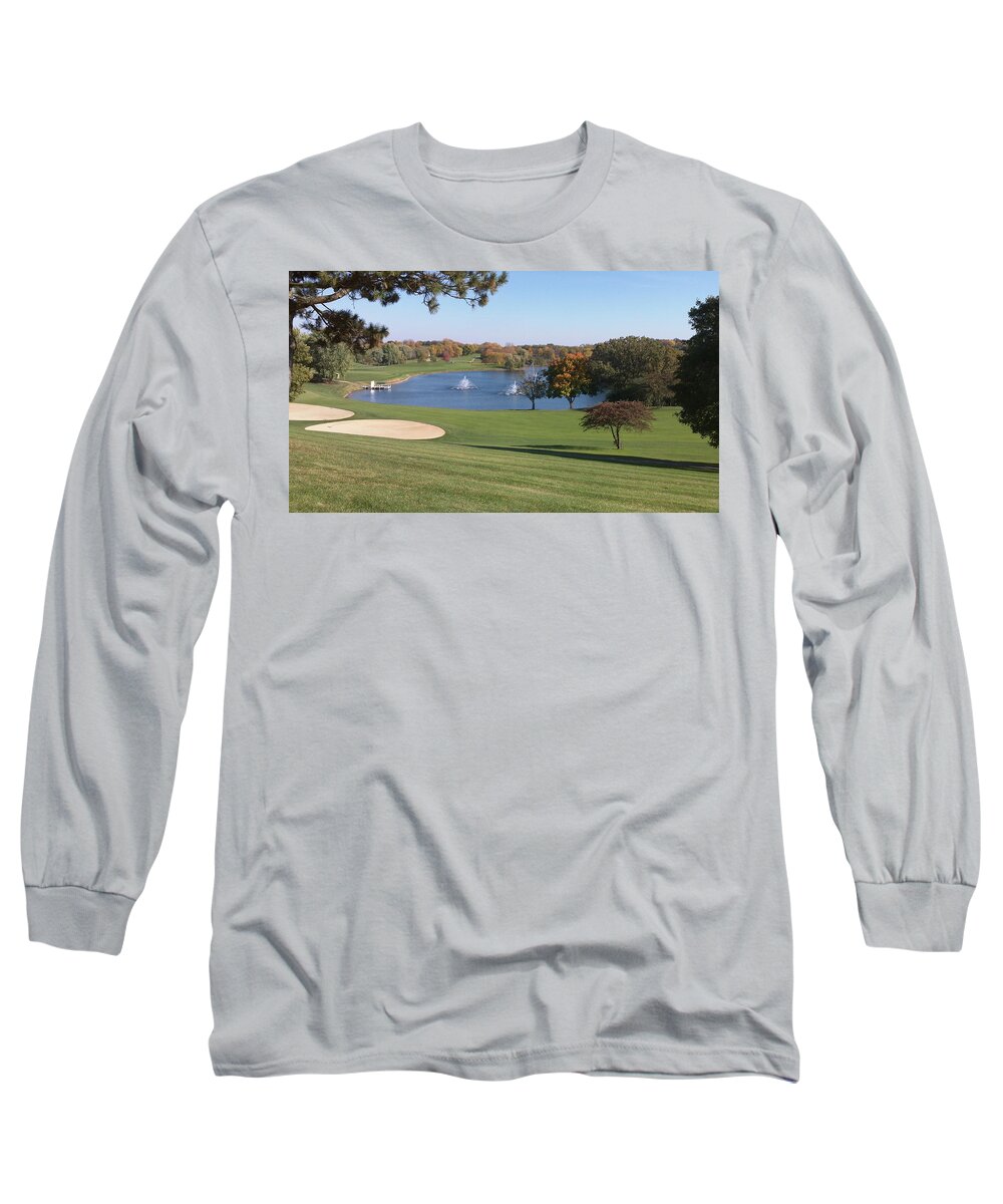 Lake Geneva Long Sleeve T-Shirt featuring the photograph Golfing in Wisconsin by Jillian Goodger