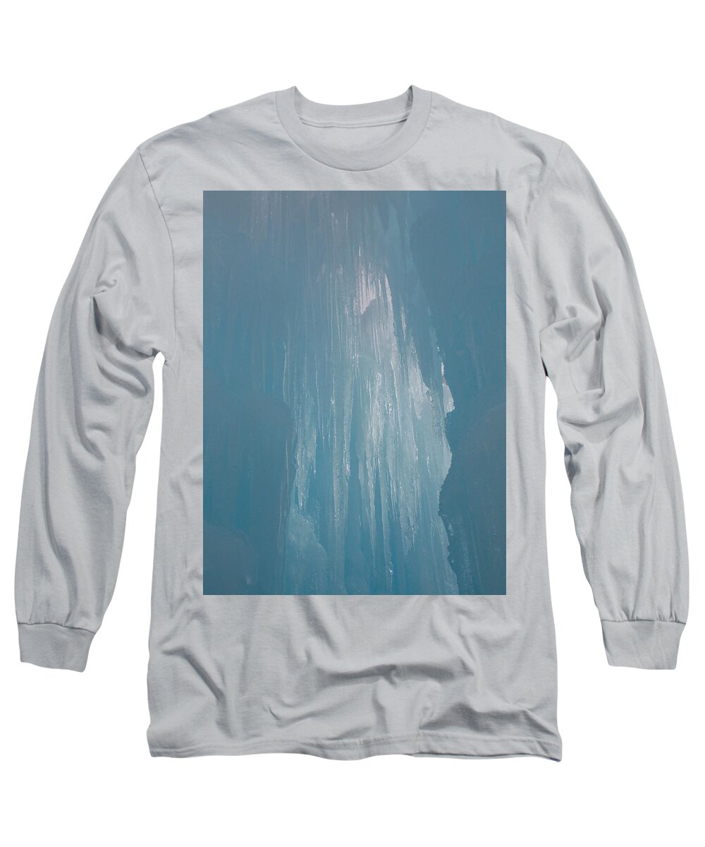 Ice Castle Long Sleeve T-Shirt featuring the photograph Hanging Icicles by Catherine Gagne