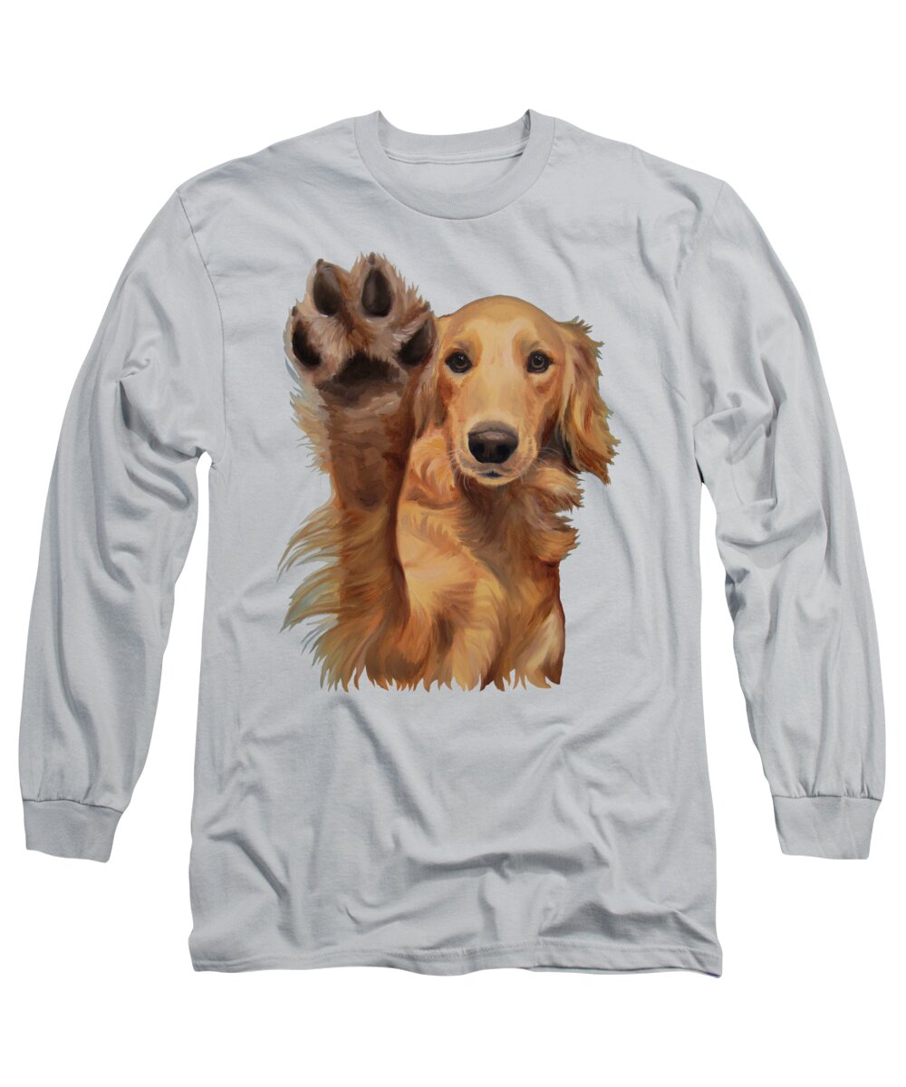 Noewi Long Sleeve T-Shirt featuring the painting High Five by Jindra Noewi