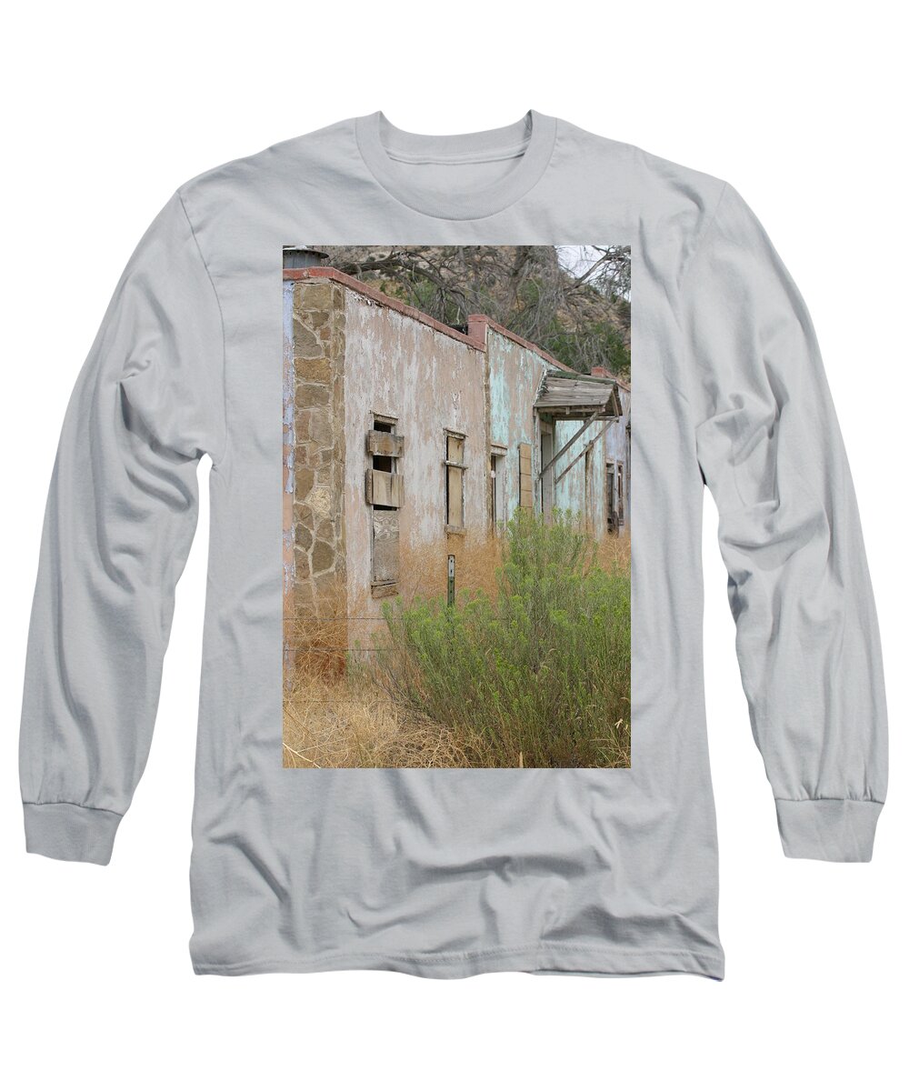Hotel Long Sleeve T-Shirt featuring the photograph Hotel No-tell by Jeff Floyd CA