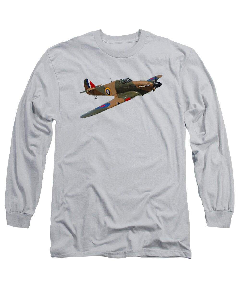 Aeroplane Long Sleeve T-Shirt featuring the photograph Hurricane Fighter Plane by Roy Pedersen