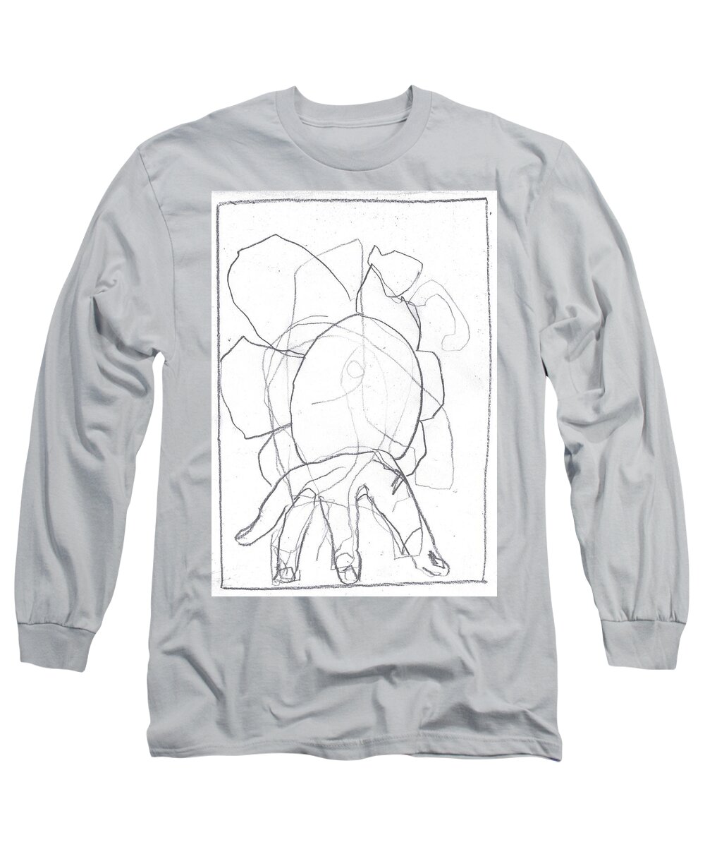 Sketch Long Sleeve T-Shirt featuring the drawing I was born in a mine 6 by Edgeworth Johnstone