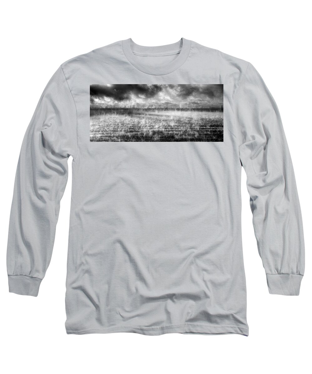 Panoramic Long Sleeve T-Shirt featuring the photograph Ice Fog by Doug Gibbons