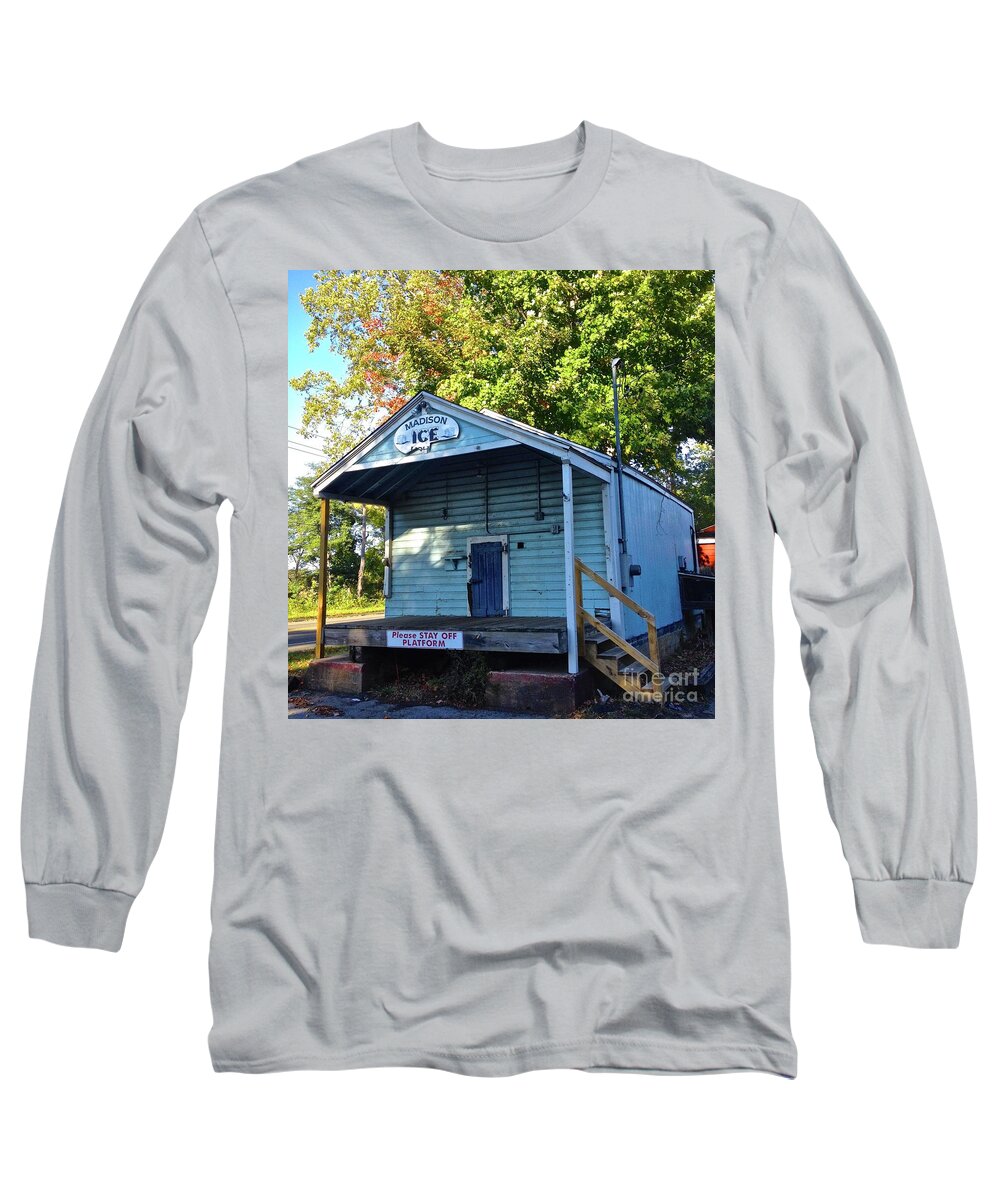 Madison Long Sleeve T-Shirt featuring the photograph Ice House by Beth Saffer