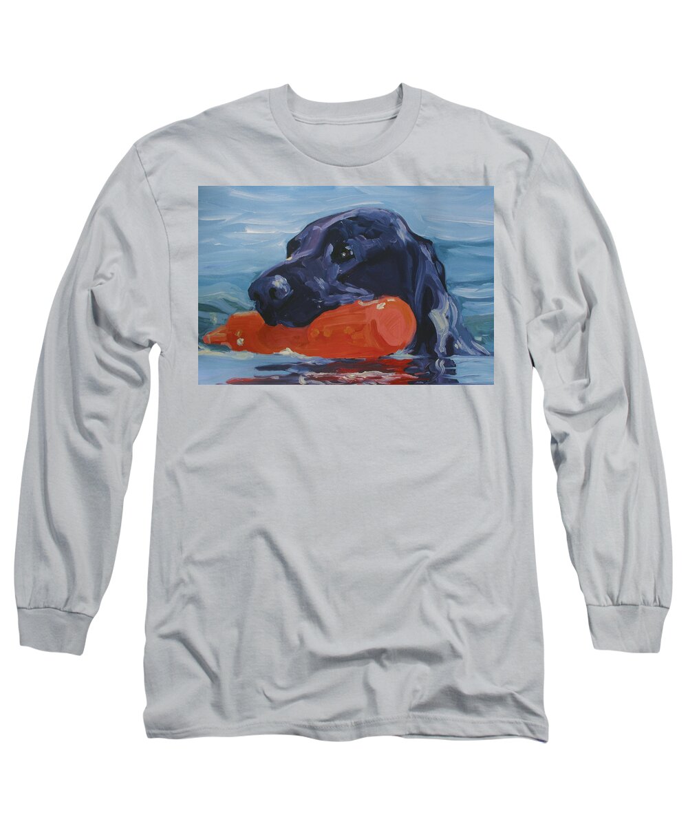 Bumper Long Sleeve T-Shirt featuring the painting In Training by Sheila Wedegis