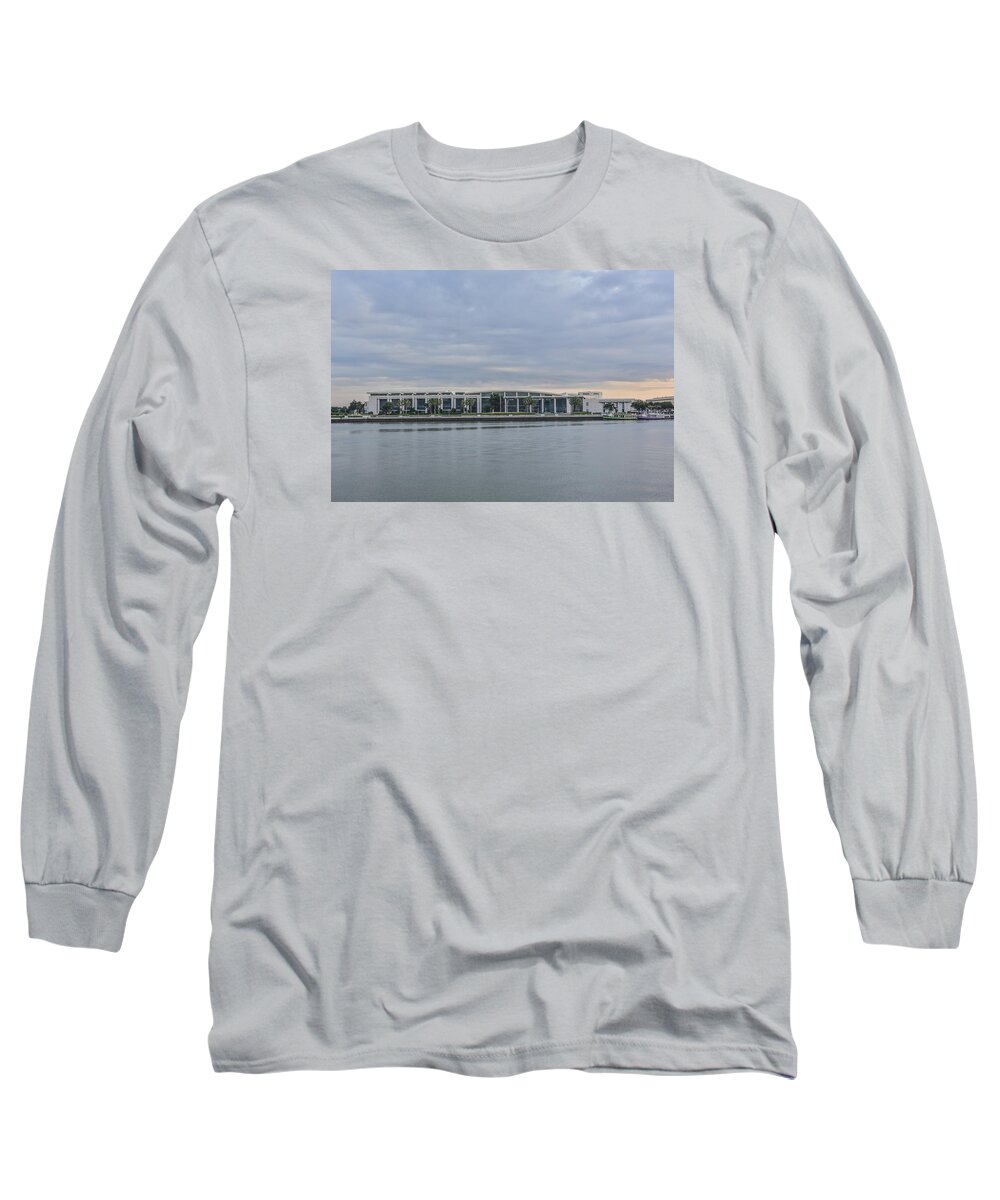 Savannah Long Sleeve T-Shirt featuring the photograph Interntational Trade and Convention Center by Jimmy McDonald