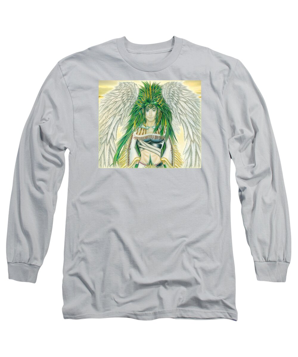 Crai Long Sleeve T-Shirt featuring the painting King Crai'riain Complete by Shawn Dall