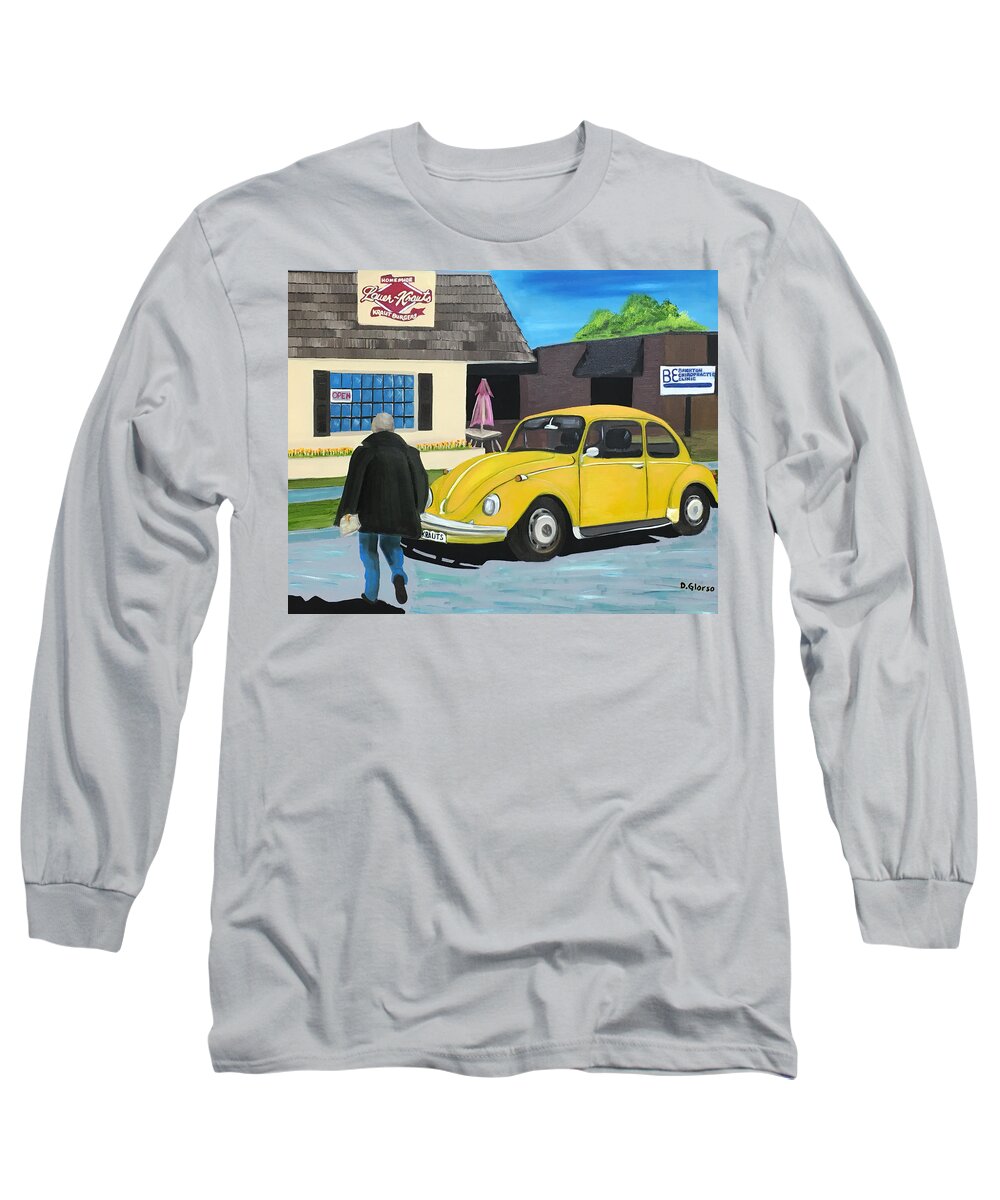 #glorso Long Sleeve T-Shirt featuring the painting Kraut Burgers by Dean Glorso