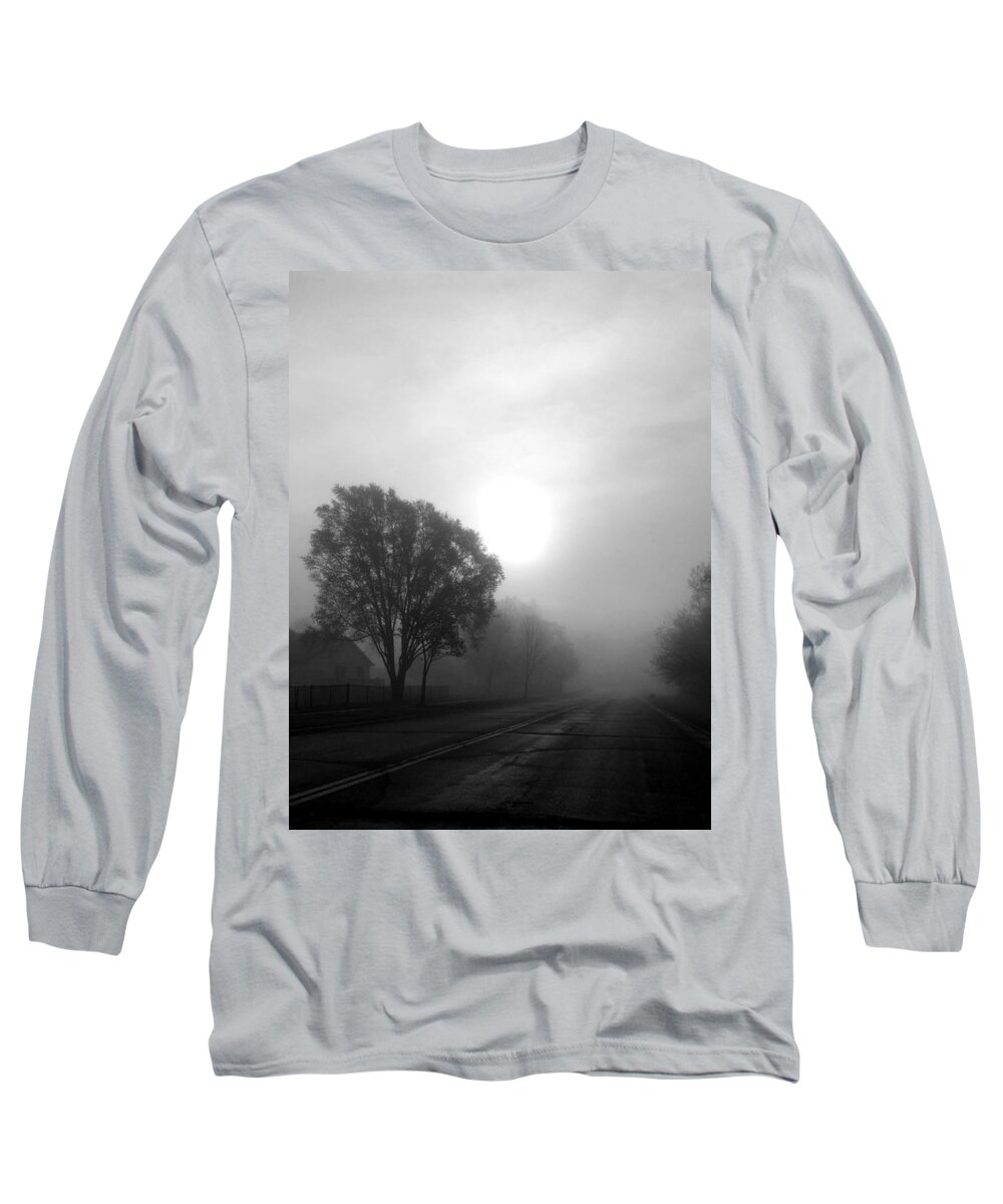 Tree Long Sleeve T-Shirt featuring the photograph Light Through a Fog by Corey Habbas