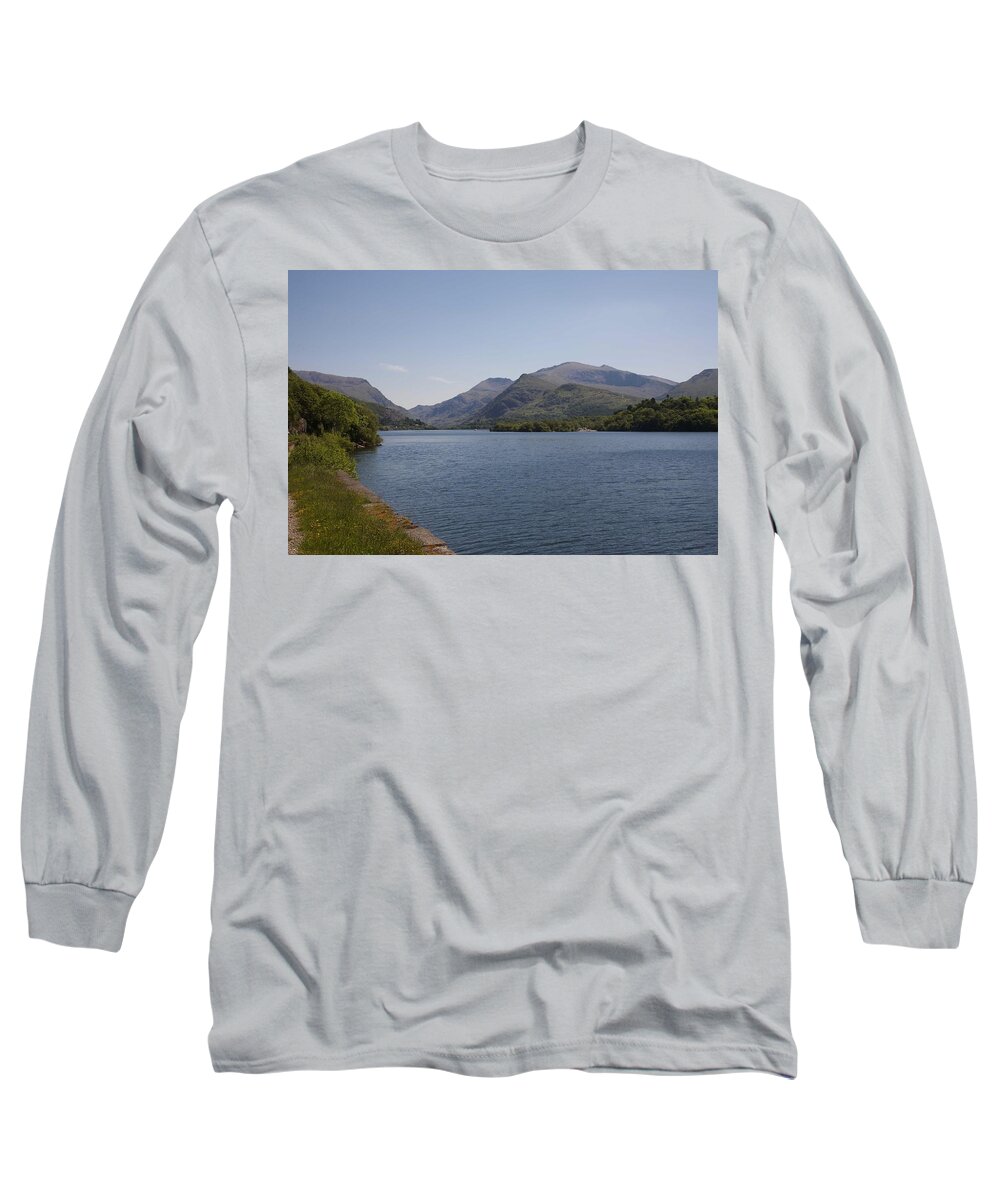 Lakes Long Sleeve T-Shirt featuring the photograph Llyn padarn lake by Christopher Rowlands