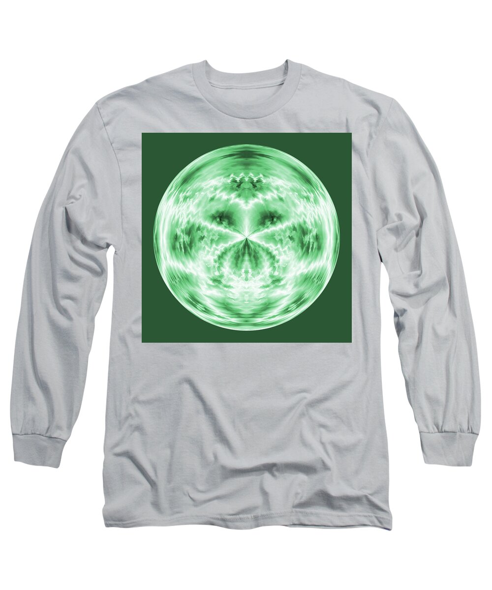 Abstract Long Sleeve T-Shirt featuring the digital art Looking Out by K Bradley Washburn