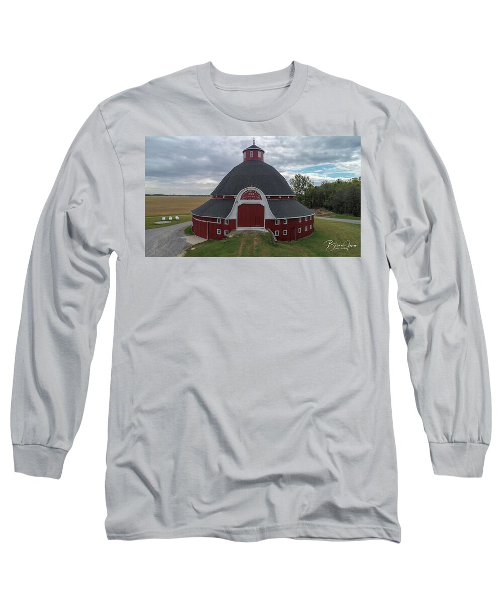  Long Sleeve T-Shirt featuring the photograph Manchester Barn by Brian Jones