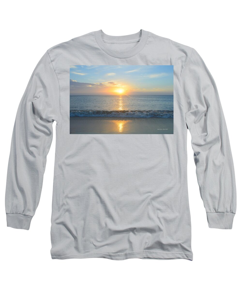 Obx Sunrise Long Sleeve T-Shirt featuring the photograph May 23 Sunrise by Barbara Ann Bell
