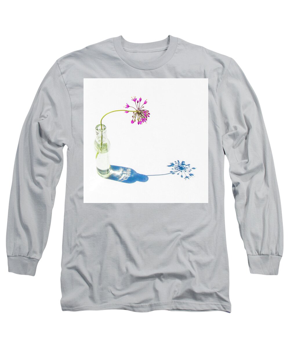 White Long Sleeve T-Shirt featuring the photograph Me and My Shadow by Holly Ross