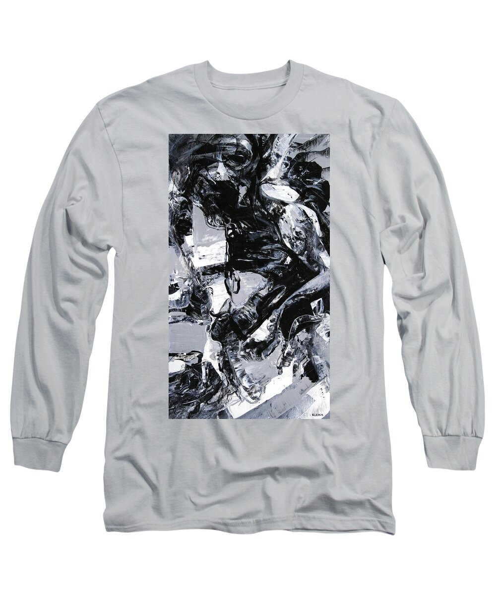  Meat Long Sleeve T-Shirt featuring the painting Meat Metamorphosis by Jeff Klena