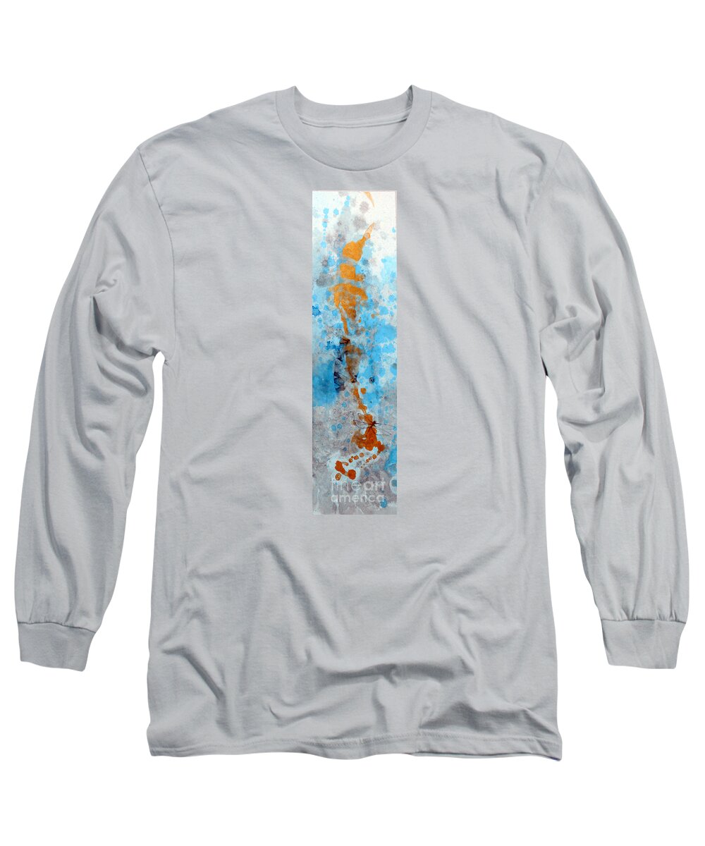 Art Of Brush Long Sleeve T-Shirt featuring the painting Memory 14030114FY by Fumiyo Yoshikawa