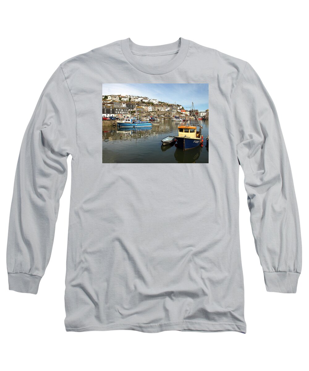 Places Long Sleeve T-Shirt featuring the photograph Mevagissy by Richard Denyer
